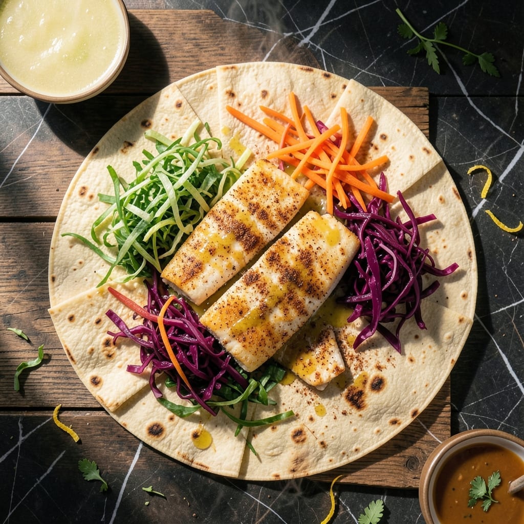 Easy Fish Taco Recipe Tilapia: Light and Zesty Cabbage Slaw Topping