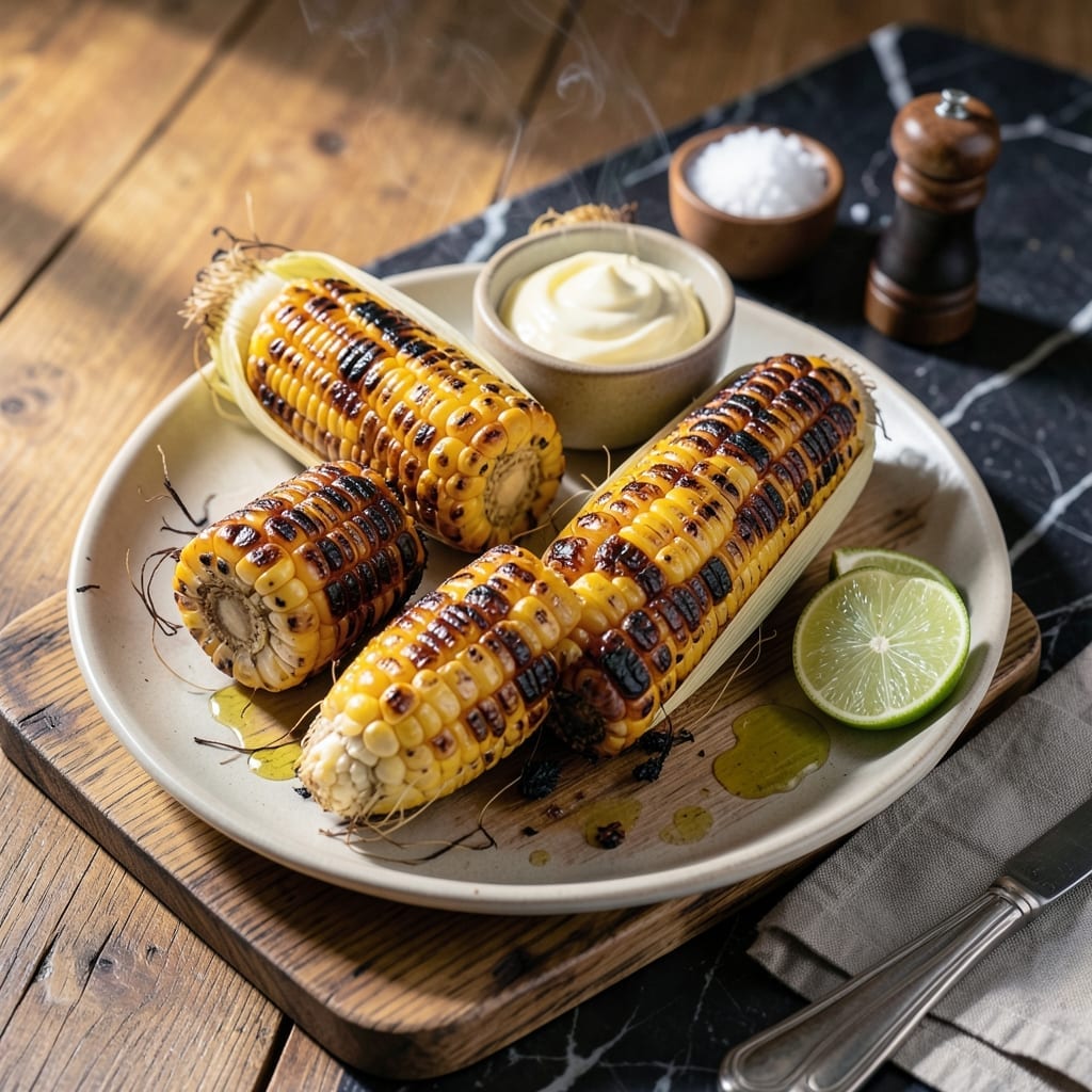 Recipe For Cooking Corn On The Cob On The Grill: Smoky Char With Butter-Basted Sweetness