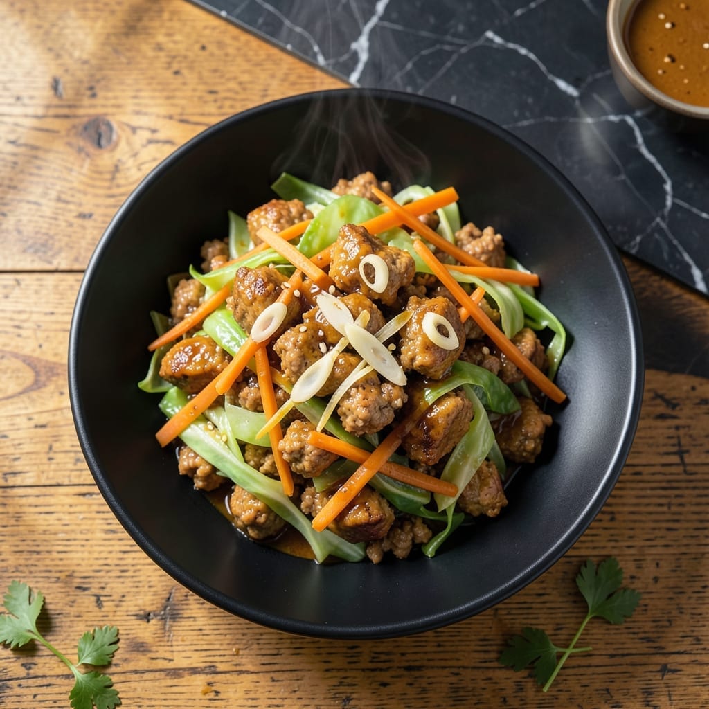 Egg Roll in a Bowl Recipe Ground Chicken: Asian-Inspired Skillet in 20 Minutes