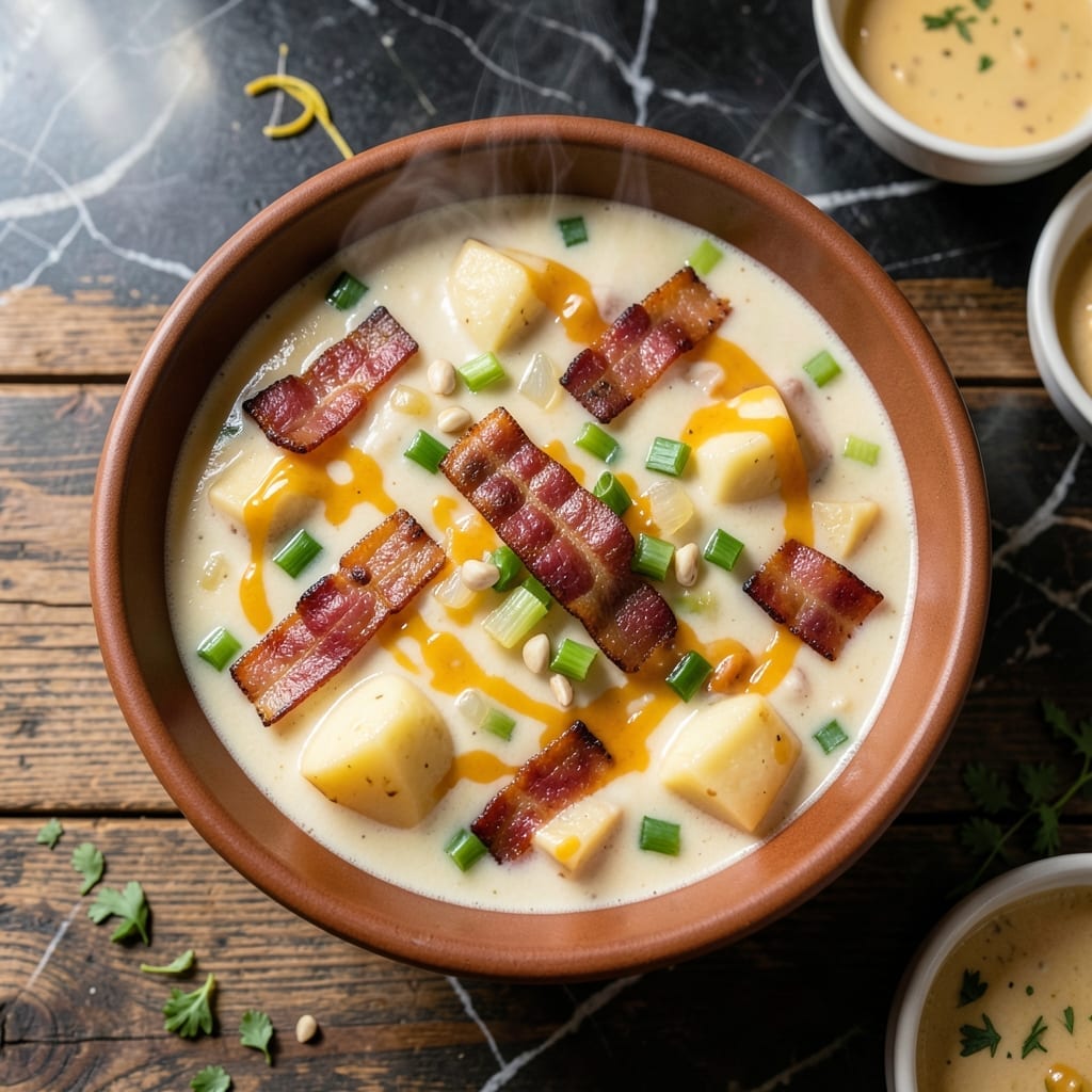 Bennigan's Potato Soup Recipe: Loaded With Bacon and Cheddar