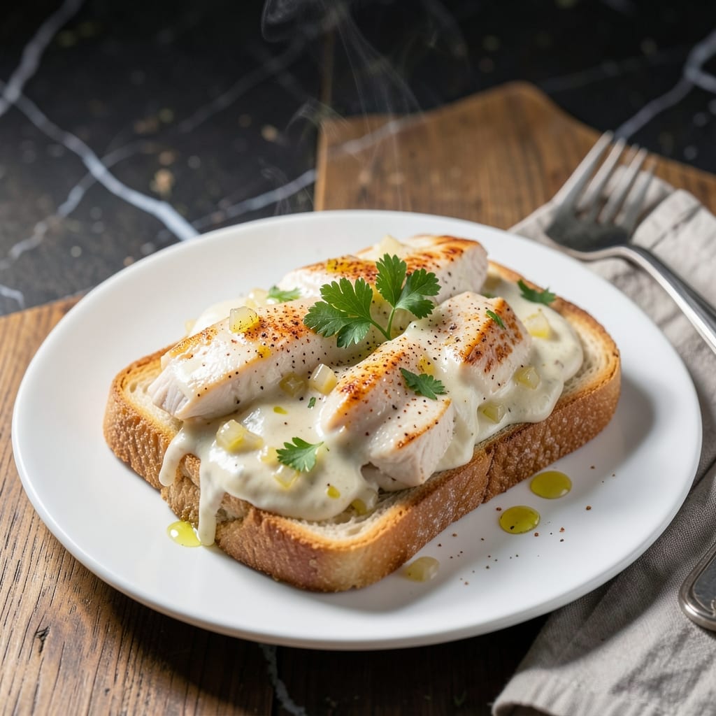 Recipe For Creamed Chicken On Toast: Old-Fashioned Diner Comfort