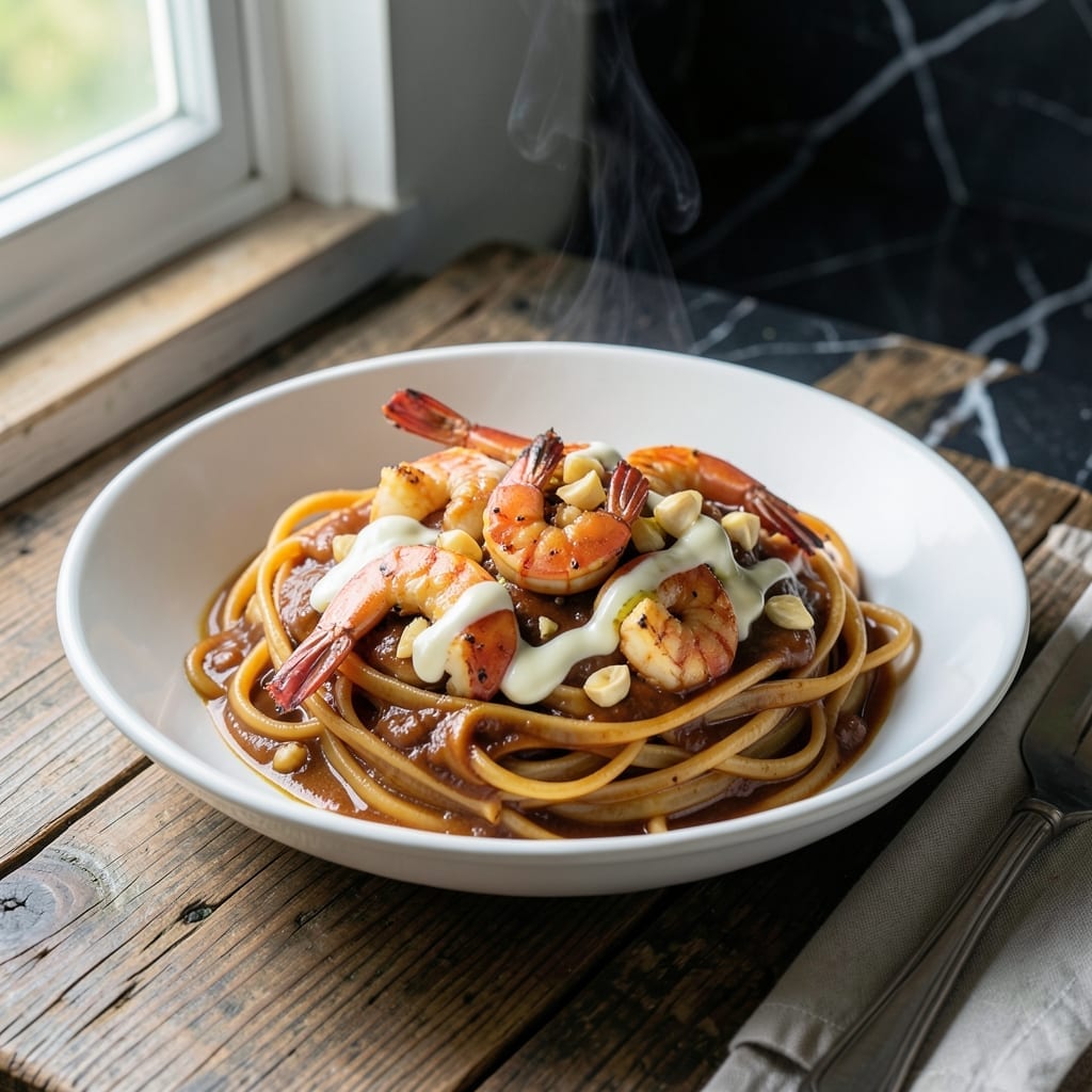 Barbecue Shrimp Pasta Recipe: Smoky Cream Sauce With Plump Shrimp