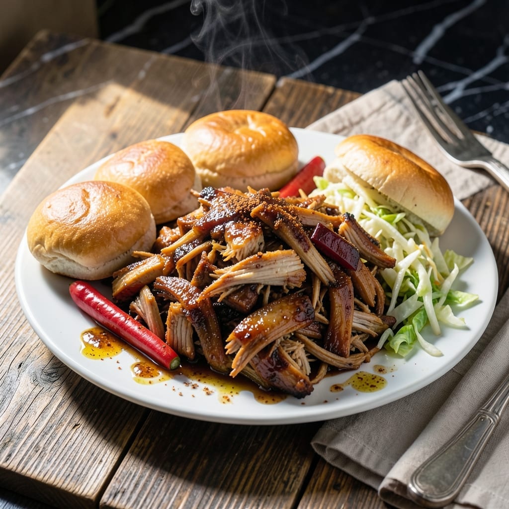 Pulled Chicken Barbecue Crock Pot Recipe: Slow-Cooked Smoky Tenderness