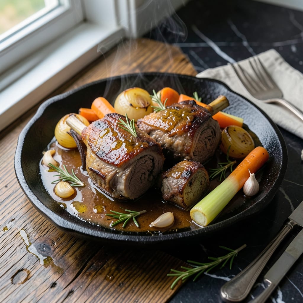 Easy Lamb Shank Recipe Oven: Fall-Off-The-Bone Braised Elegance