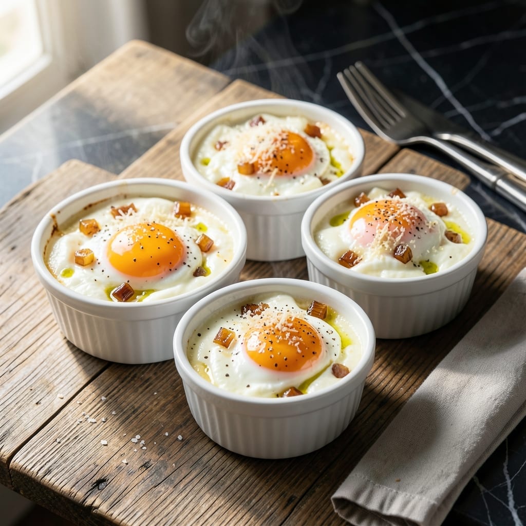 Baked Eggs Recipe Ramekin: Single-Serve Savory Morning Delight