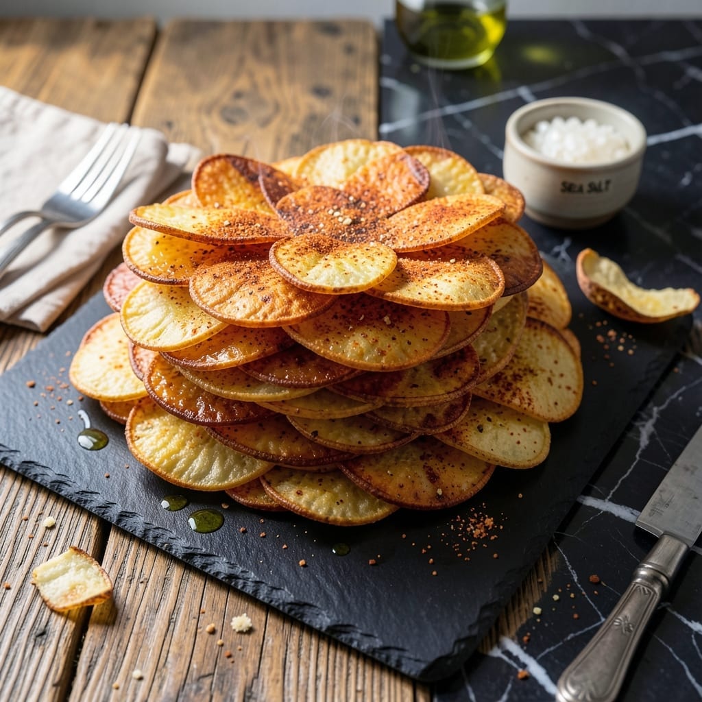 Homemade Pringles Recipe: Crispy Potato Chips With Uniform Curves
