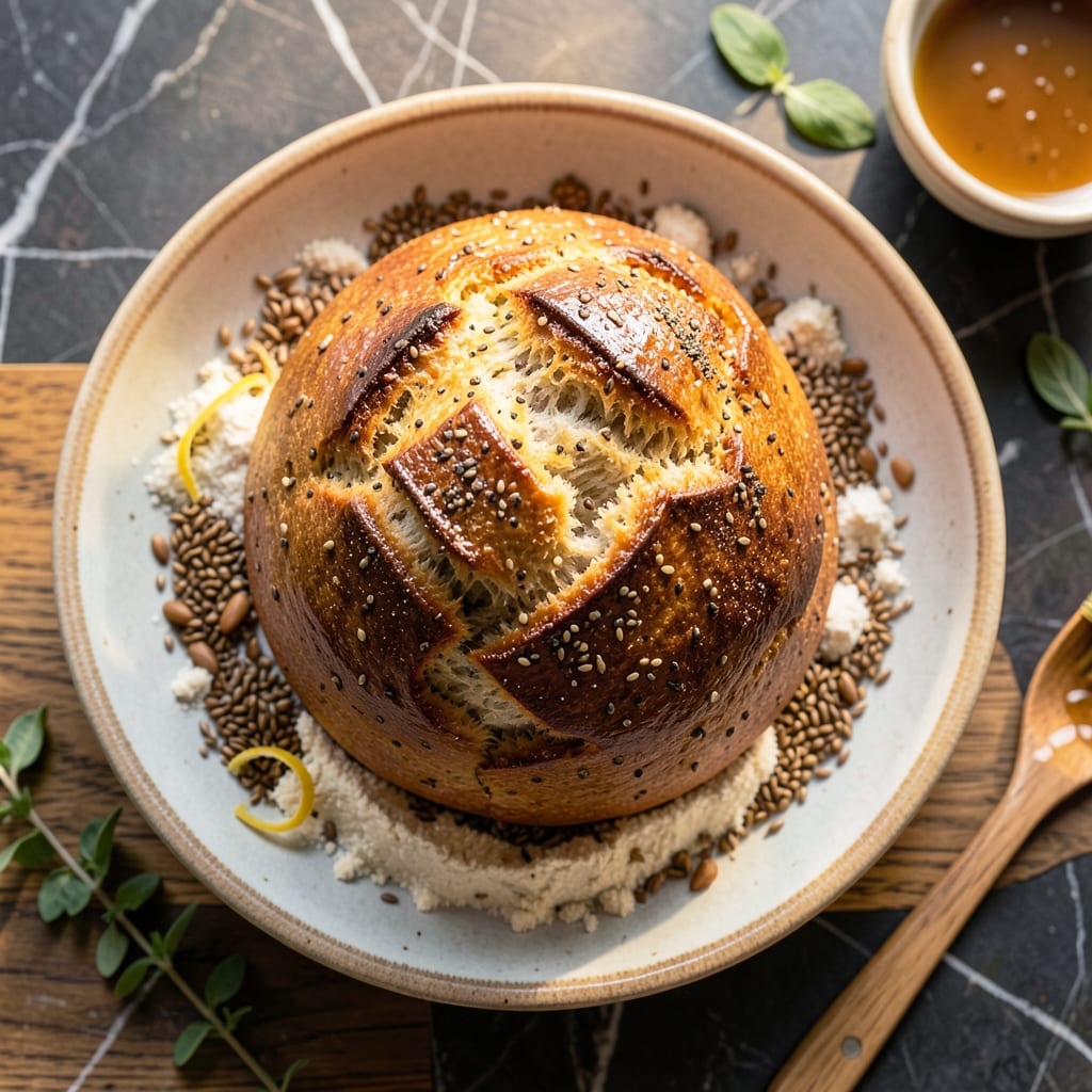 Healthy Homemade Bread Recipe for Weight Loss: Low-Carb Fiber-Rich Loaf