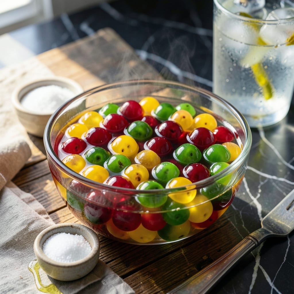 Popping Boba Recipe Without Sodium Alginate: Simple Fruit Juice Spheres