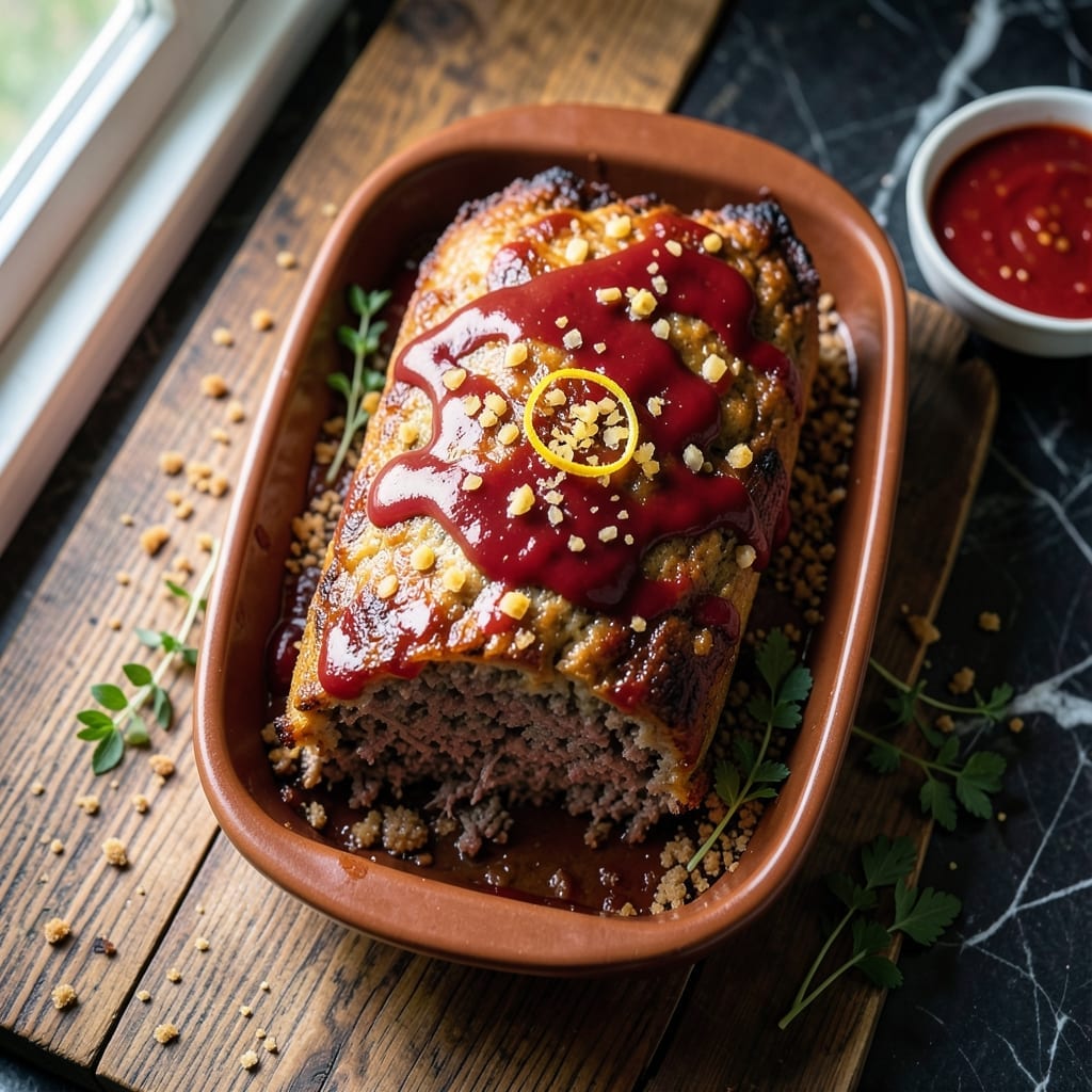 Meat Loaf Recipe With Ground Beef: Classic Comfort With Glazed Top Meat Loaf Recipe With Ground Beef: Classic Comfort With Glazed Top