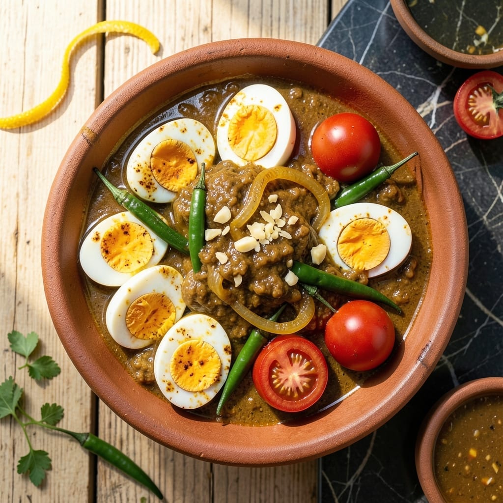 Egg Curry Recipe for Roti: Fragrant Spices and Tender Boiled Eggs
