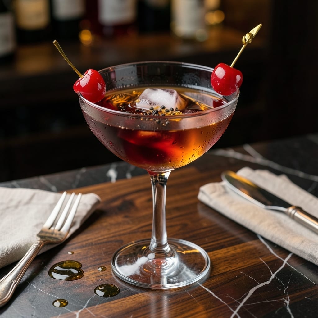 Manhattan Drink Recipe Bourbon: Classic Rye and Sweet Vermouth Harmony
