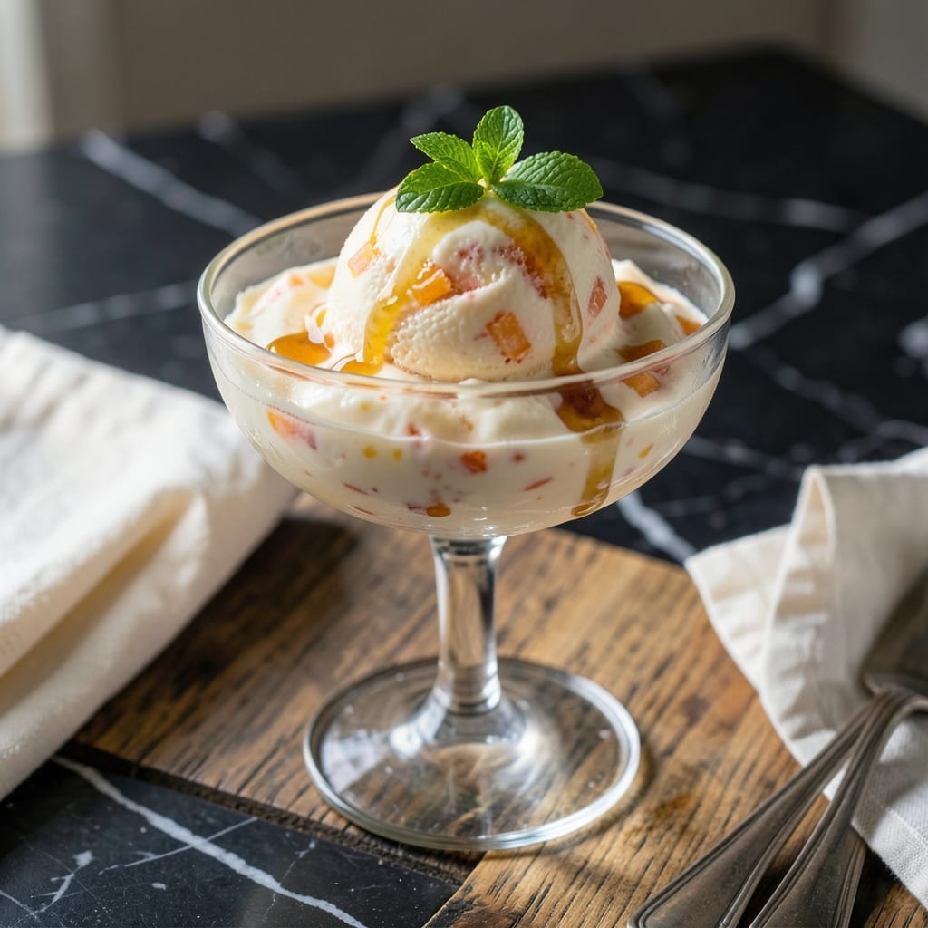 Peach Ice Cream Recipe for Cuisinart Ice Cream Maker: Creamy Summer in a Scoop