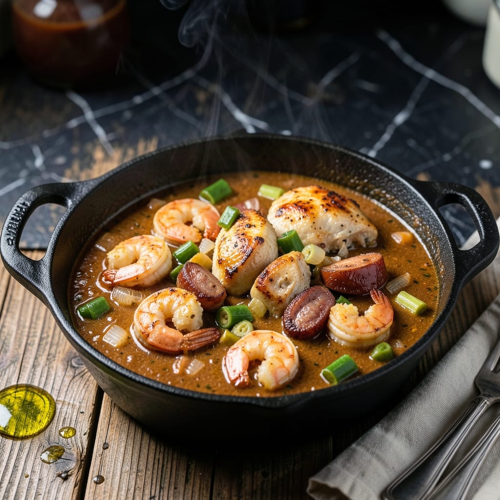 Gumbo Recipe Chicken Sausage Shrimp: Creole Trilogy in a Bowl