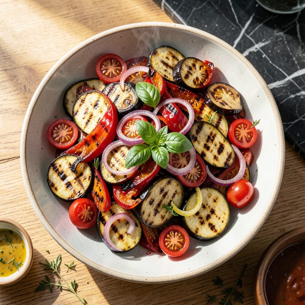 Grilled Veg Salad Recipe: Charred Garden Freshness With Zesty Dressing