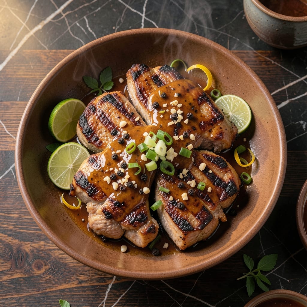 Filipino Grilled Pork Chop Recipe: Charcoal-Kissed Adobo Flavor