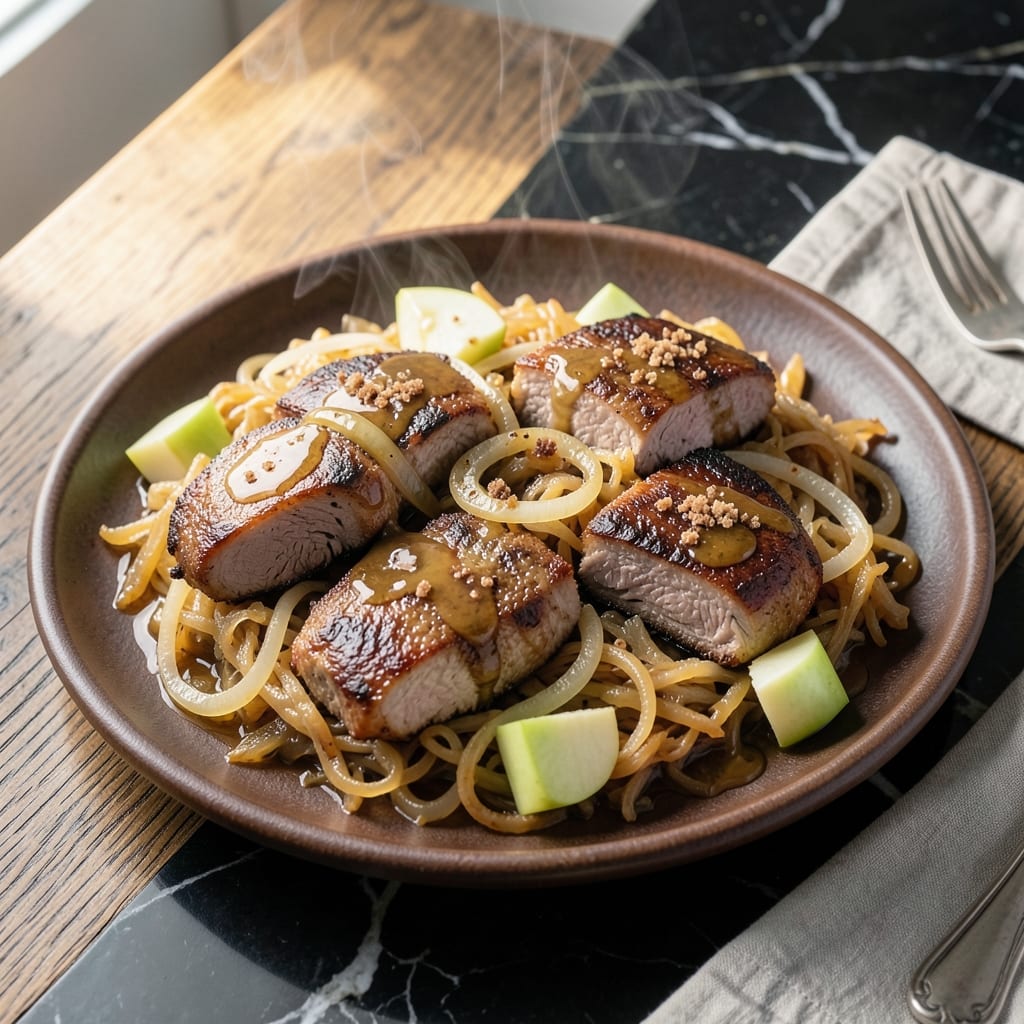 Recipe for Pork Chops and Sauerkraut in Slow Cooker: Tangy and Tender Tradition