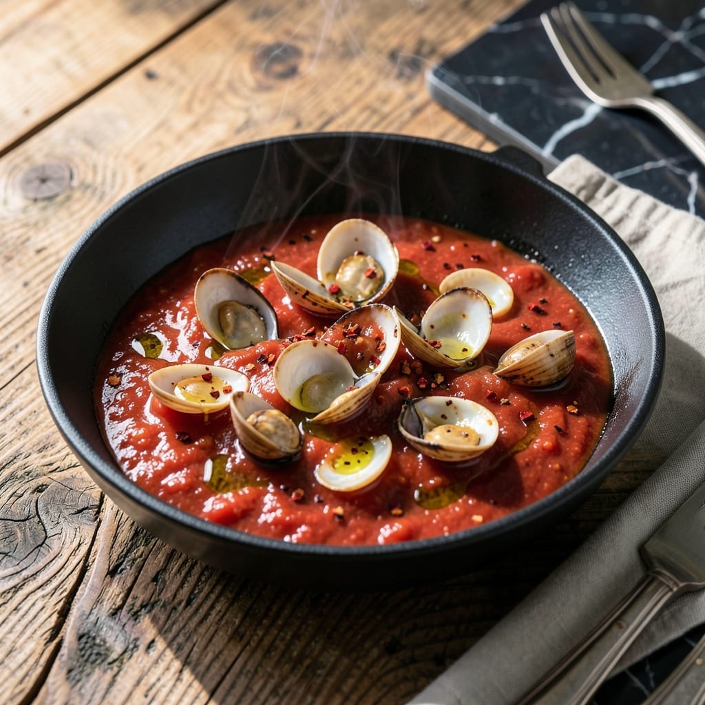 Red Clam Sauce Recipe: Briny Garlic-Infused Simmer