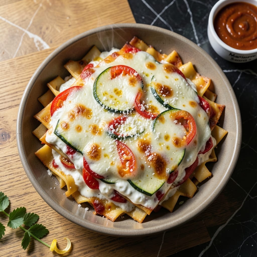 Lasagna Recipe With Ricotta Cheese No Meat: Layers of Creamy Cheese and Vegetables