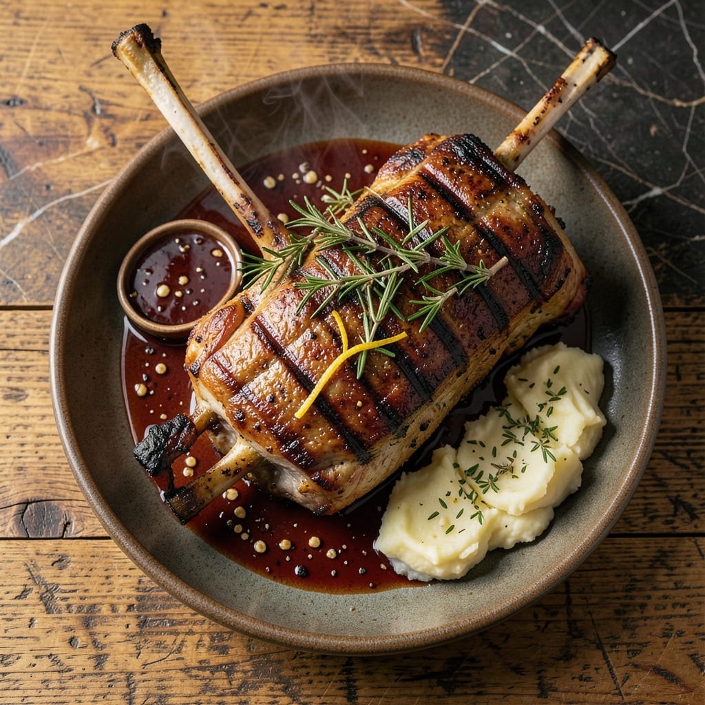 Grilled Lamb Rib Roast Rack Recipe: Herb-Crusted Elegance on the Bone