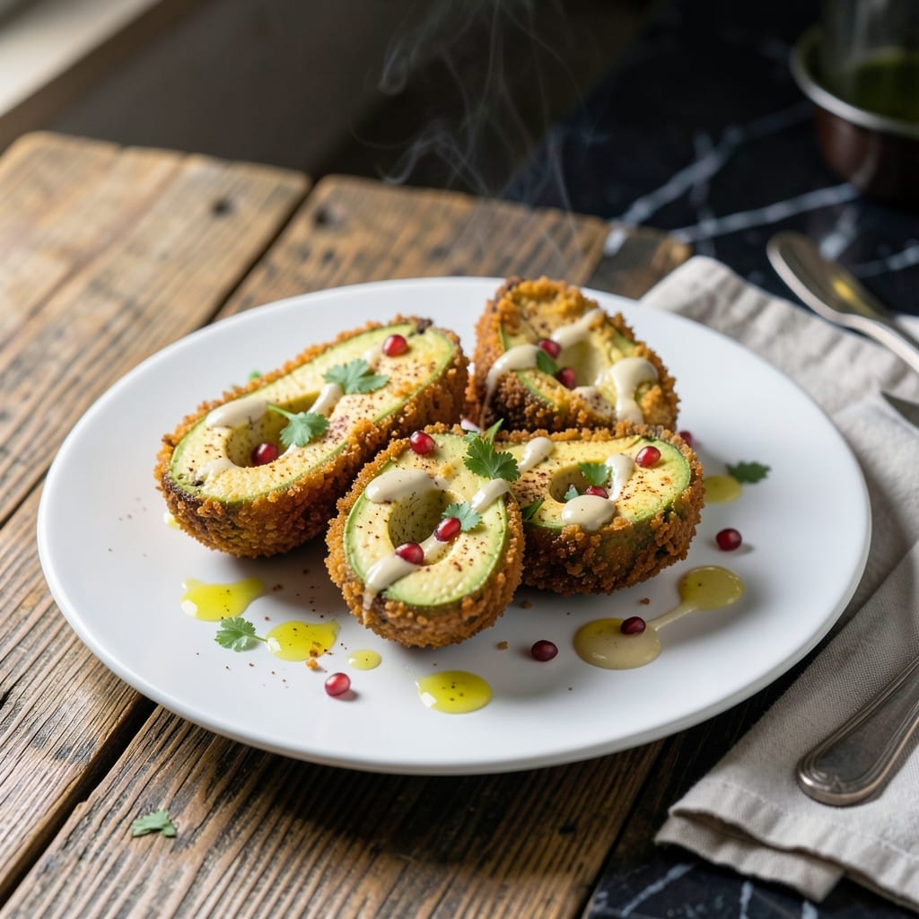 Fried Avocado Recipe Vegan: Crispy Shell With Creamy Center Fried Avocado Recipe Vegan: Crispy Shell With Creamy Center