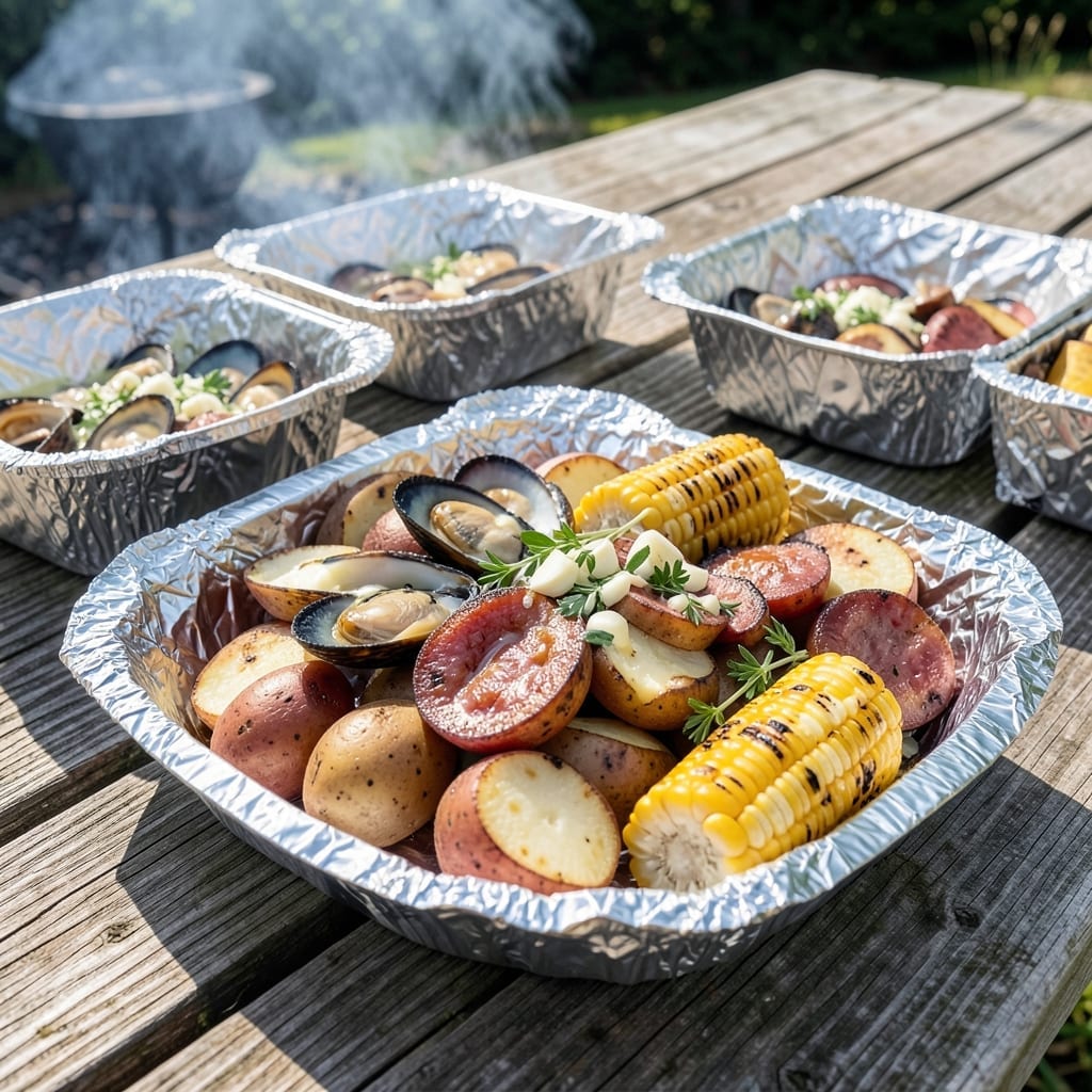 Grilled Clam Bake Recipe: Coastal Flavors in a Foil Packet