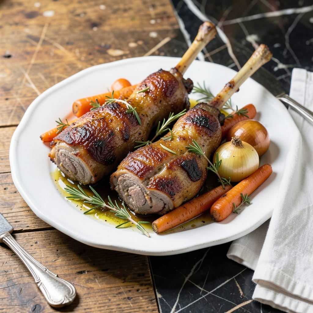 Recipe For Pork Shank Roast: Herb-Crusted Oven-Braised Succulence