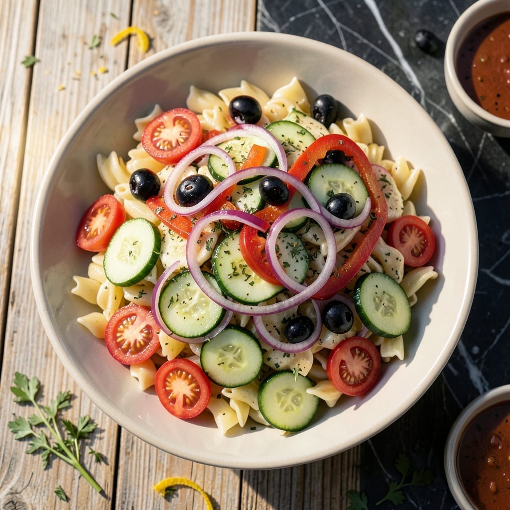 Bogies Pasta Salad Recipe: Zesty Garden Medley in Every Forkful