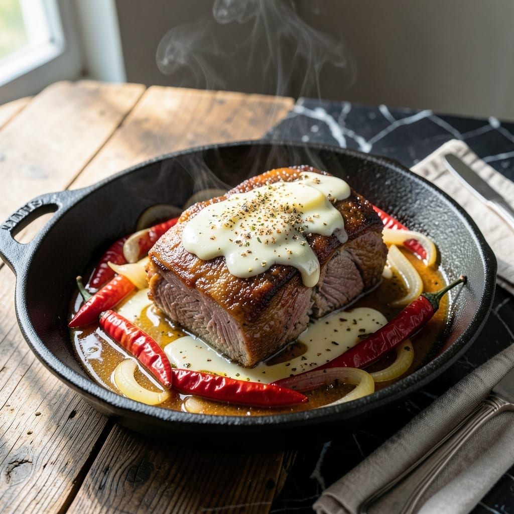 Mississippi Pot Roast Recipe Card: Pepperoncini-Infused Melt-in-Your-Mouth Magic