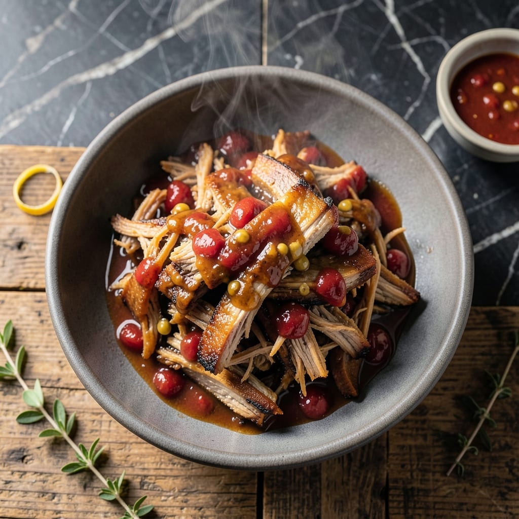North Carolina BBQ Recipe Slow Cooker: Vinegar-Based Tang with Pulled Pork