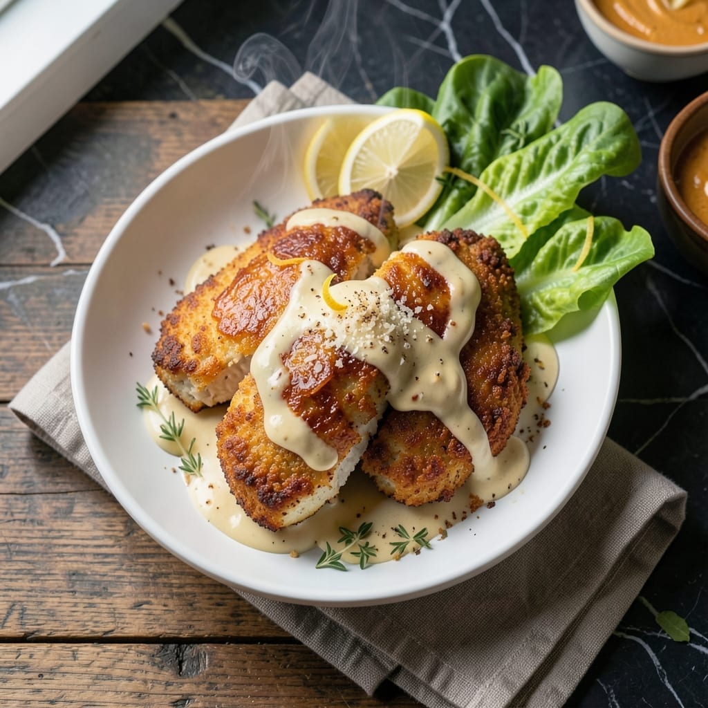 Easy Family Recipe Baked Caesar Chicken: Crispy Parmesan Crust in One Pan