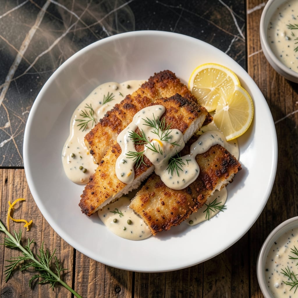 Fried Fish Fillet Recipe With Sauce: Beer-Battered Crisp With Zesty Dipping Sauce