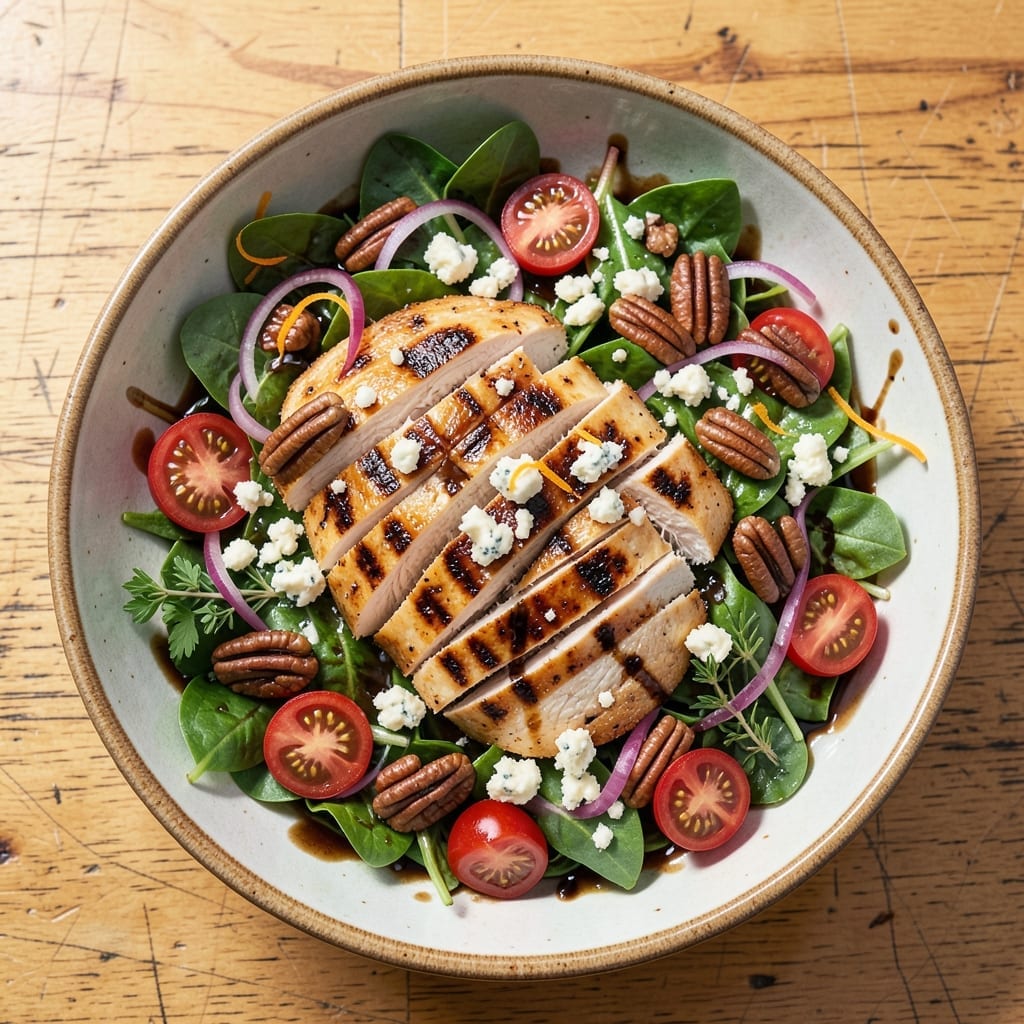 Grilled Chicken Pecan Salad Recipe: Smoky Protein Meets Crunchy Nuts