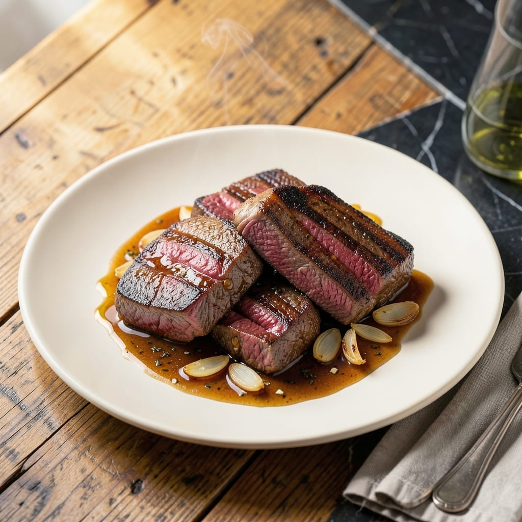 Sirloin Medallions Recipe: Wine-Reduced Pan Sauce Elegance