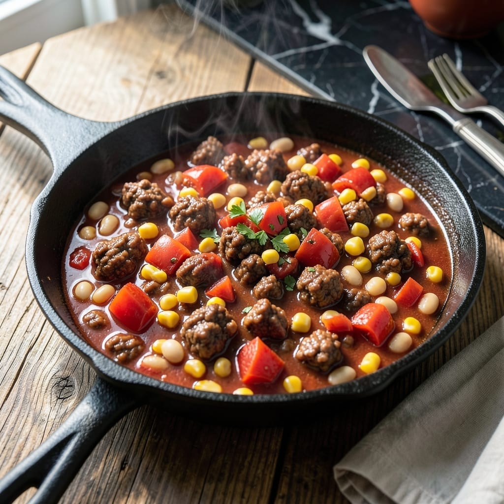 Goulash Recipe With Corn and Beans: Hearty One-Pot Meal With Rustic Charm