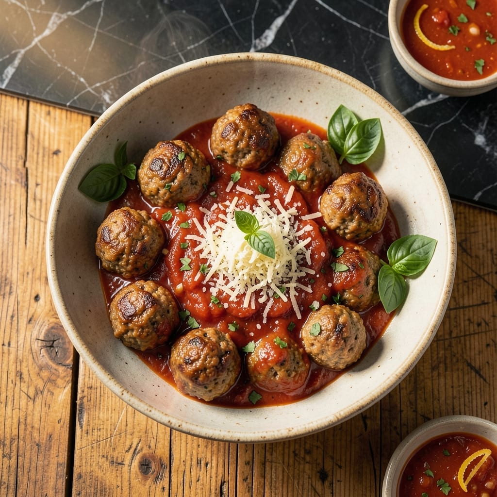 Chef John Meatball Recipe: Tender Bites in Rich Tomato Sauce Chef John Meatball Recipe: Tender Bites in Rich Tomato Sauce