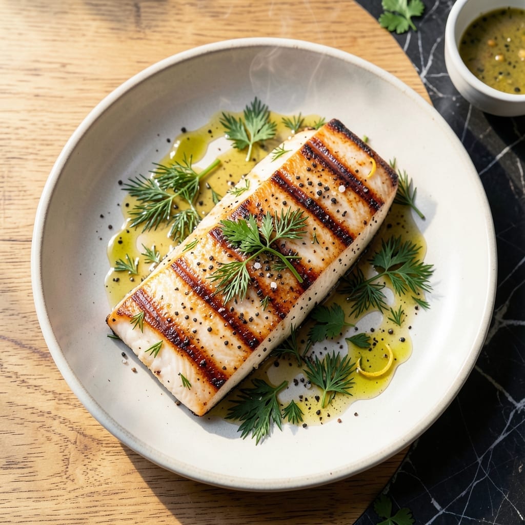 Recipe for Cooking Cod on the Grill: Flaky White Fish with Charred Lemon Zest