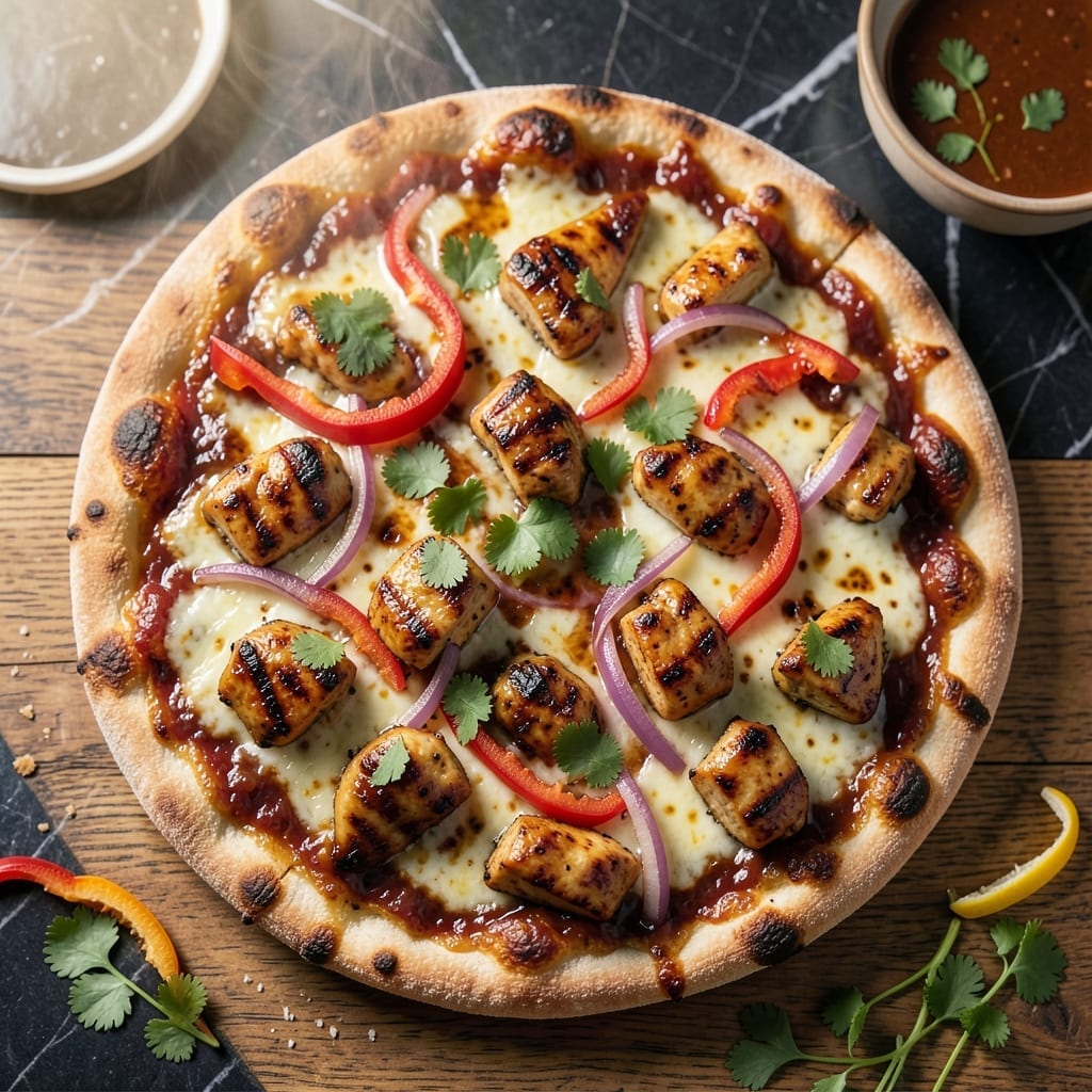 California Pizza Kitchen BBQ Chicken Recipe Crispy Thin Crust Pizza: Copycat Smoky Sweetness on Shatter-Crisp Dough