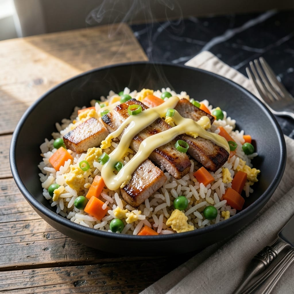 Recipe For Pork Fried Rice With Egg And Vegetables: Wok-Tossed Savory Bites