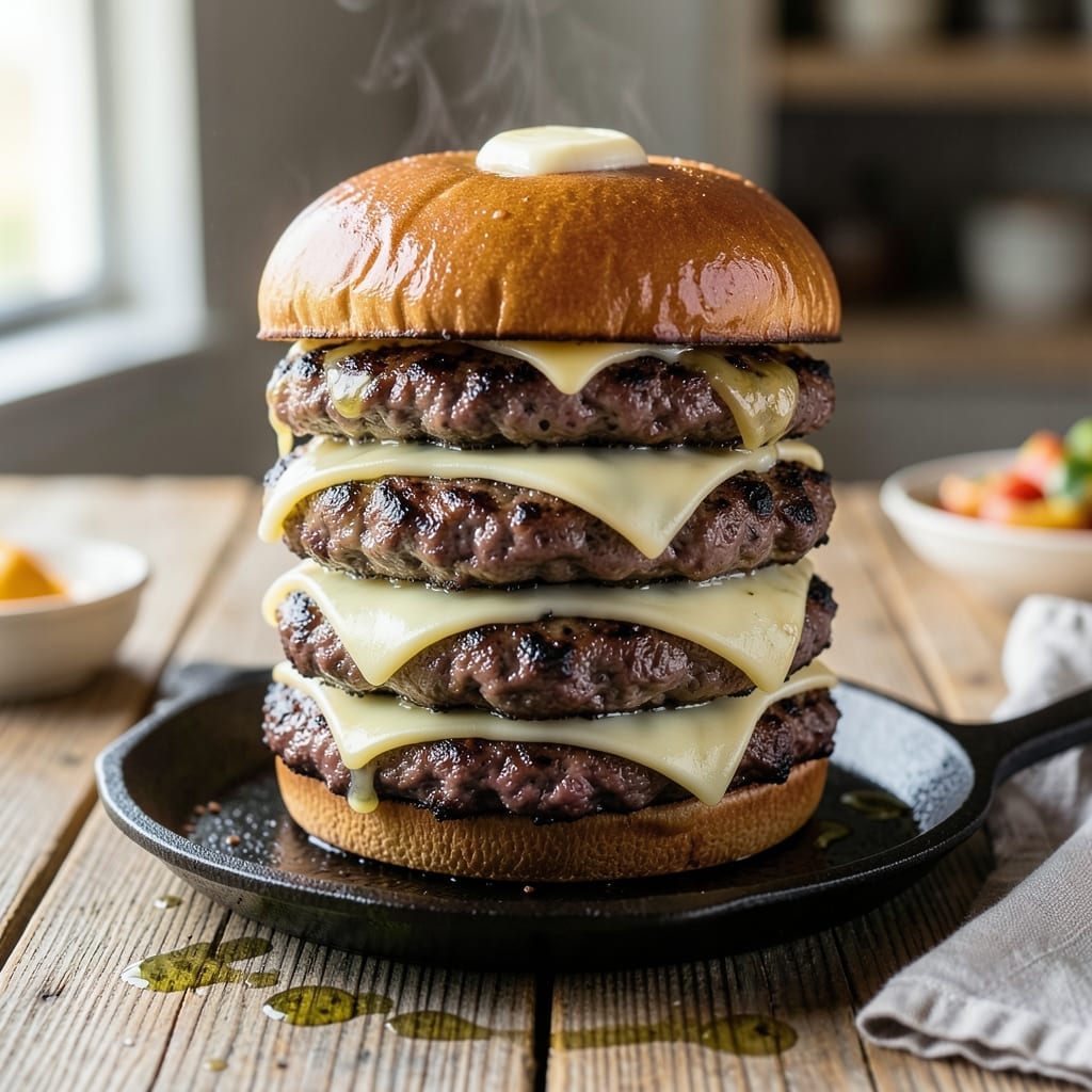 5 Guys Grilled Cheese Burger Recipe: Melted Cheddar Meets Beefy Bliss