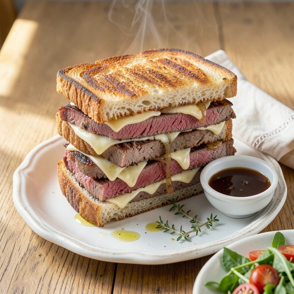 Grilled Roast Beef Sandwich Recipe: Au Jus-Dipped Perfection