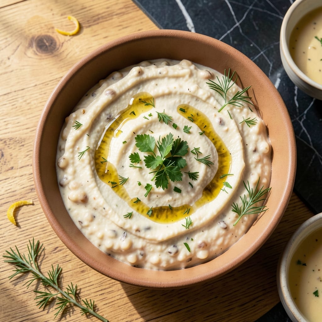 Recipe for Cannellini Bean Dip: Mediterranean-Style Spread with Garlic and Herbs