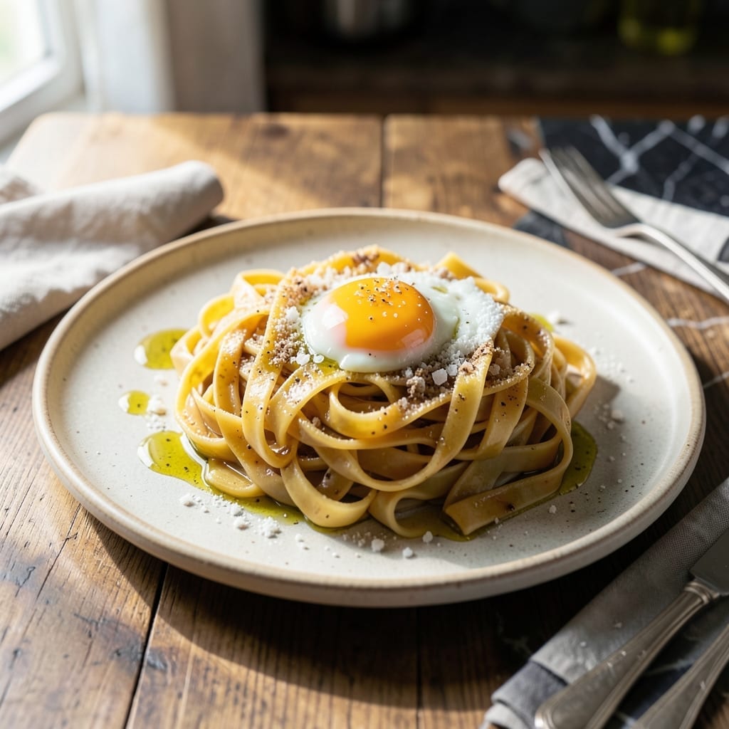 Homemade Pasta Recipe Egg Yolk: Silky Ribbons Fresh From the Roller