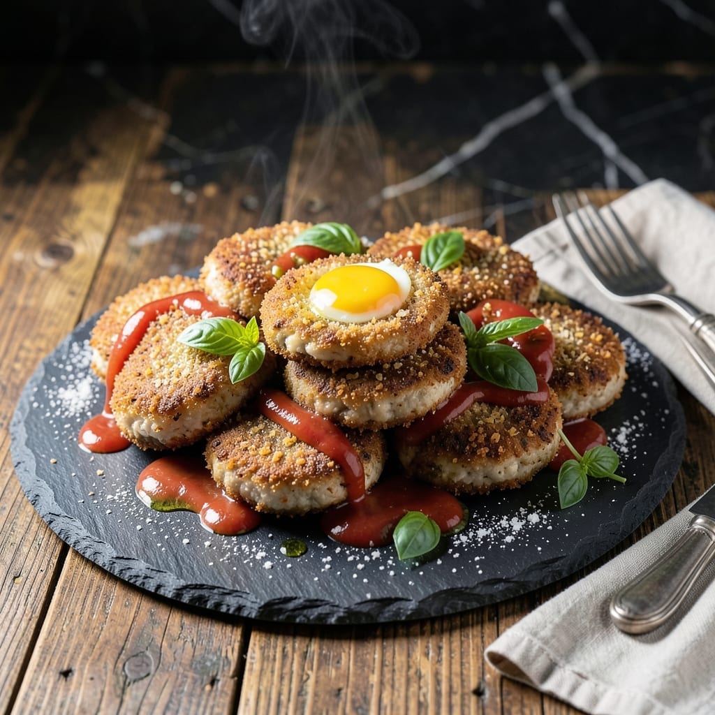 Recipe for Fried Eggplant Patties: Crispy Golden Bites With Herb Infusion