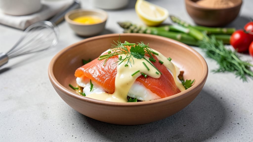Smoked Salmon Eggs Benedict Recipe: Crispy Hollandaise and Flaky English Muffins