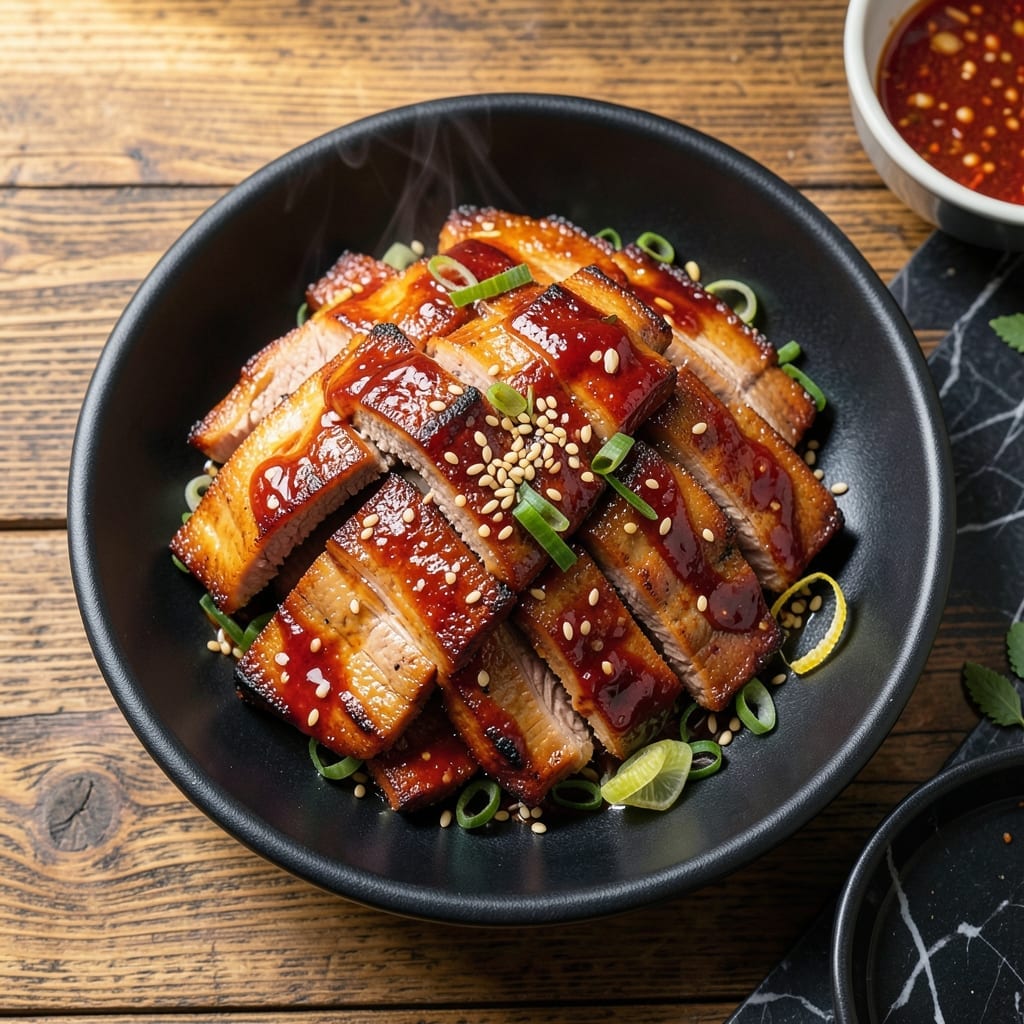 Korean BBQ Spicy Pork Belly Recipe: Bold Gochujang Glaze and Caramelized Edges