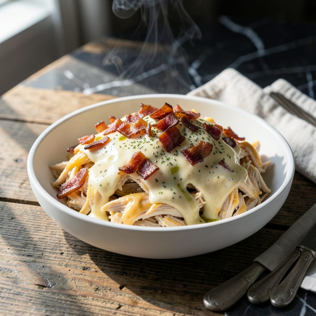 Keto Crack Chicken Recipe Slow Cooker: Hands-Off Cheesy Indulgence