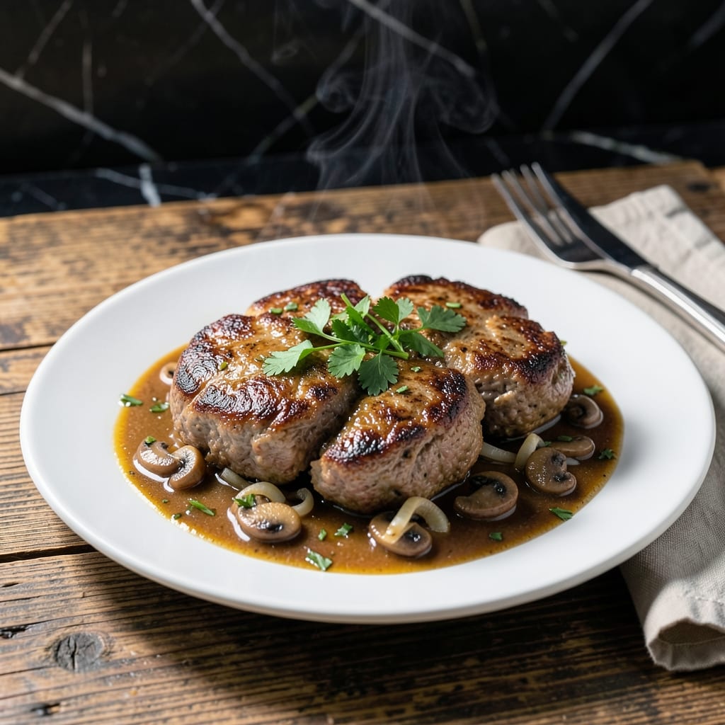 Cubed Steak Salisbury Steak Recipe: Old-Fashioned Comfort With Rich Gravy