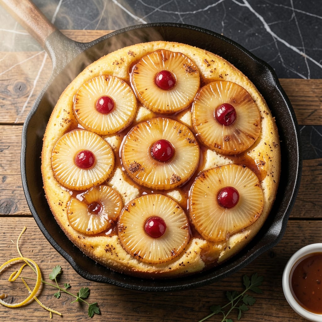 Recipe for Pineapple Upside Down Cake Made With Cake Mix: Caramelized Topping With Shortcut Success