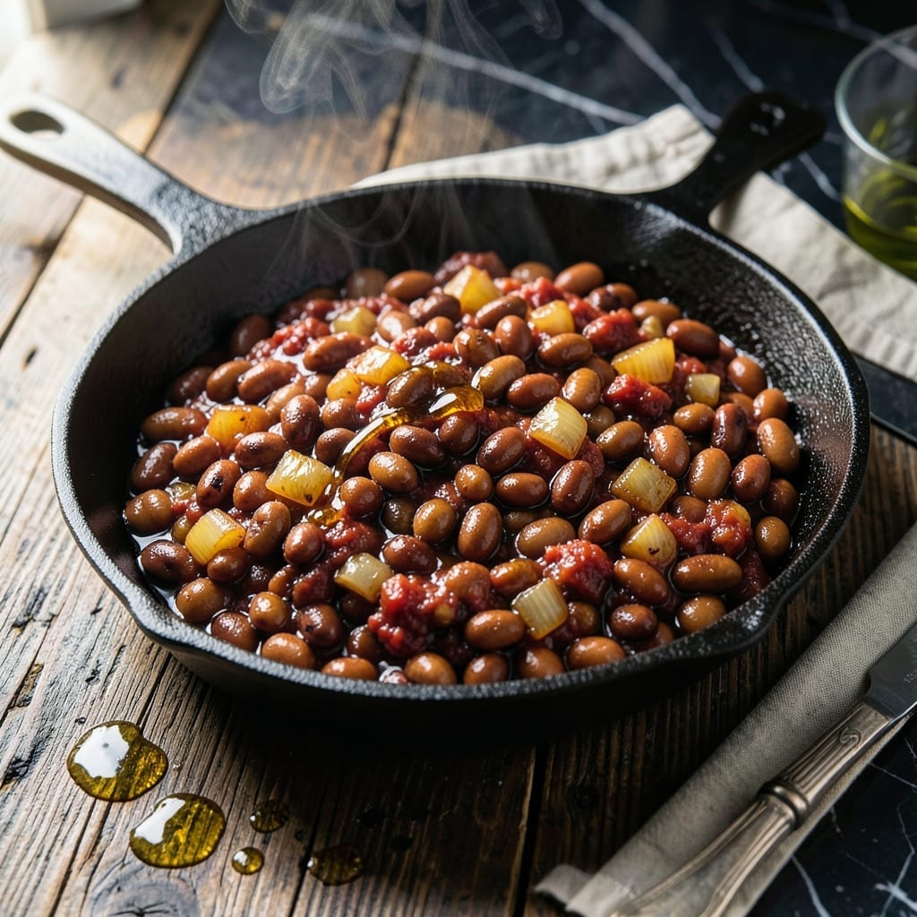 Grilled Baked Beans Recipe: Smoky Sweetness with Charred Edges