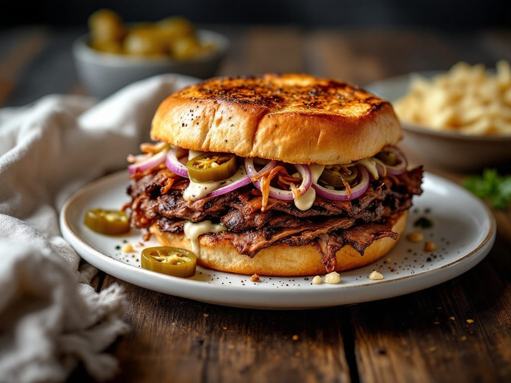 Smoked Beef Brisket Sandwiches Recipe: Low-and-Slow Smoky Richness with Pull-Apart Tenderness